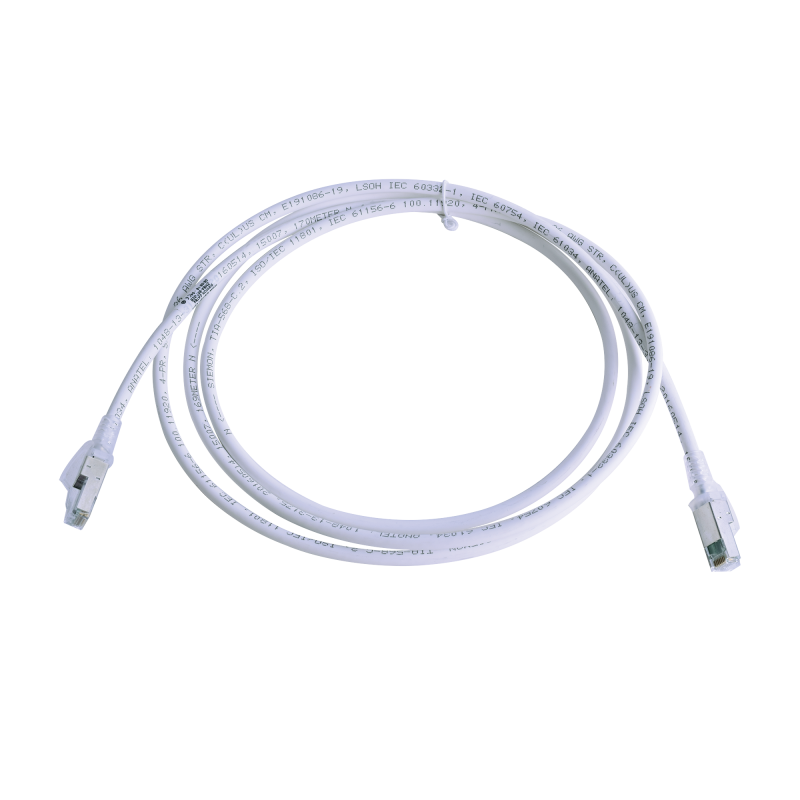 Cable de Parcheo Z-MAX Cat6A S/FTP CM/LS0H 7ft Blanco Version Bulk