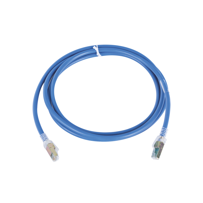 Cable de Parcheo Z-MAX Cat6A UTP CM 7ft Azul Version Bulk