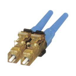 Conector de Fibra Optica LC Duplex OptiCam Monomodo 9/125 OS2 Pre-pulido Azul