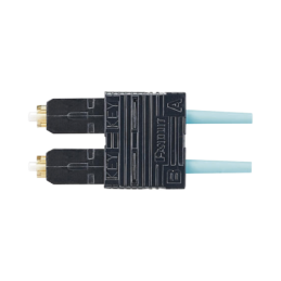 Conector de Fibra Optica SC Duplex OptiCam Multimodo 50/125 OM3/OM4 Pre-pulido Aqua