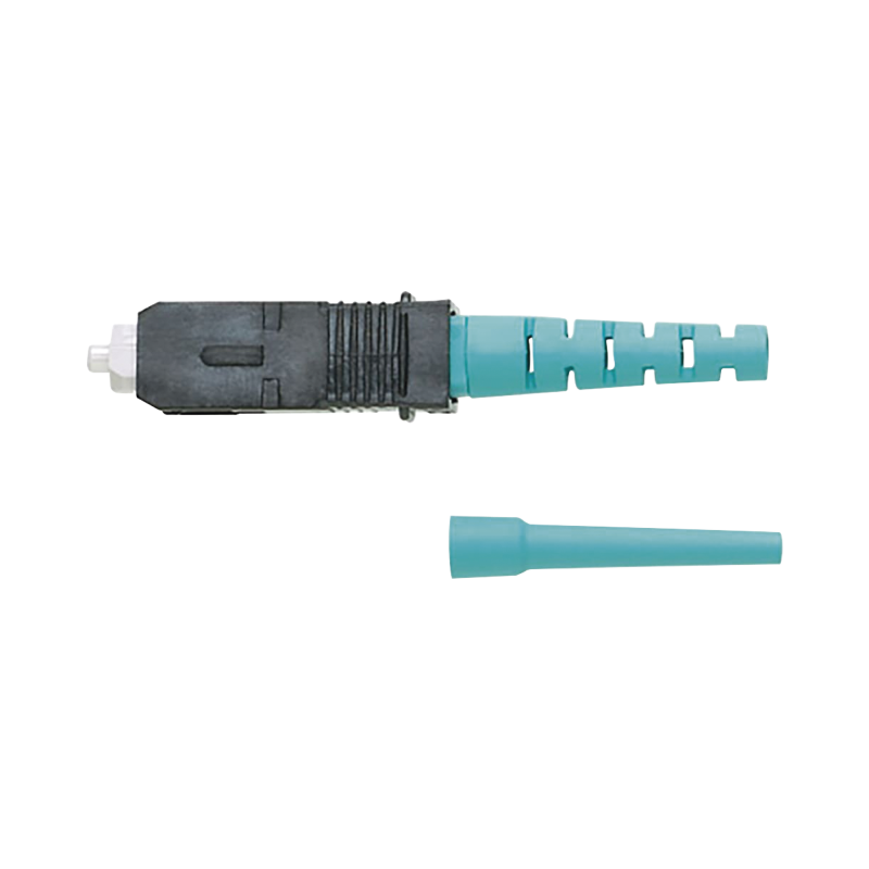 Conector de Fibra Optica SC Simplex OptiCam Multimodo 50/125 OM3/OM4 Pre-pulido Aqua