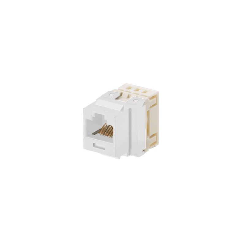 Conector Jack Estilo 110 (de Impacto) Tipo Keystone Cat5e 8 cables Marfil