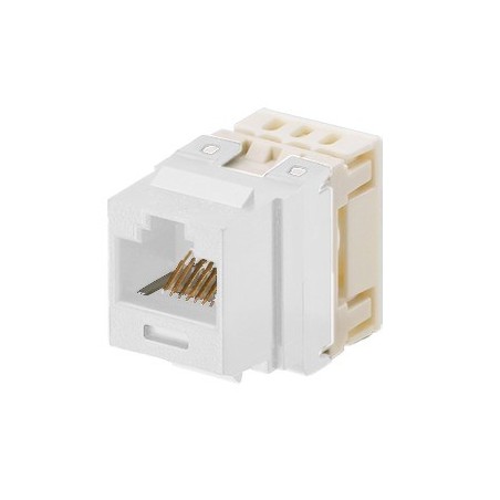 Conector Jack Estilo 110 (de Impacto) Tipo Keystone Cat5e 8 cables Marfil