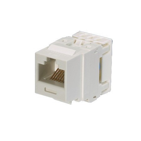 Conector Jack Estilo 110 (de Impacto) Tipo Keystone Cat6 8 cables Blanco