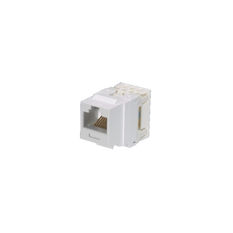 Conector Jack Estilo 110 (de Impacto) Tipo Keystone Cat6 8 cables Marfil