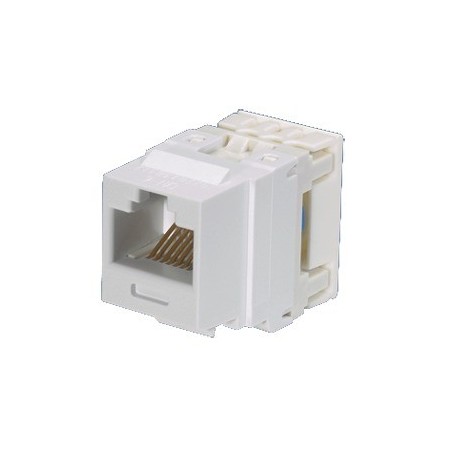 Conector Jack Estilo 110 (de Impacto) Tipo Keystone Cat6 8 cables Marfil