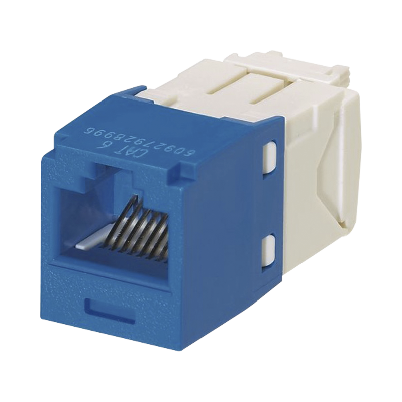 Conector Jack RJ45  Estilo TG Mini-Com Cat6 8 cables Azul