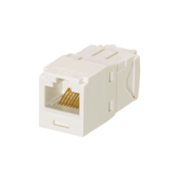 Conector Jack RJ45  Estilo TG Mini-Com Cat6 8 cables BlancoArtico