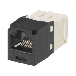 Conector Jack RJ45  Estilo TG Mini-Com Cat6 8 cables Negro