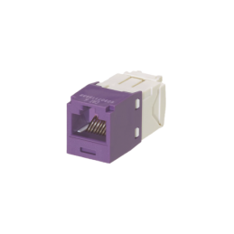 Conector Jack RJ45  Estilo TG Mini-Com Cat6 8 cables Violeta