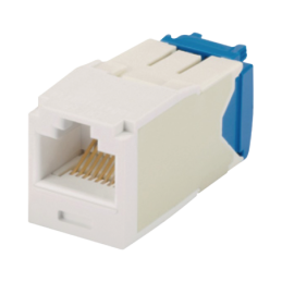 Conector Jack RJ45  Estilo TG Mini-Com Cat6A 8 cables Blanco