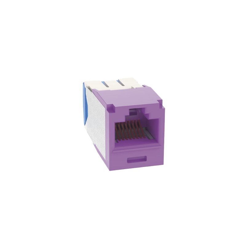 Conector Jack RJ45  Estilo TG Mini-Com Cat6A 8 cables Violeta