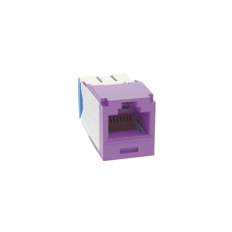 Conector Jack RJ45  Estilo TG Mini-Com Cat6A 8 cables Violeta