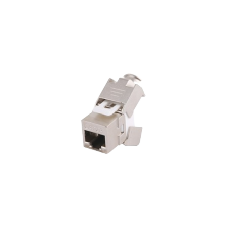 Conector Jack RJ45Keystone Cat5e Blindado (STP) sin herramienta (toolless)