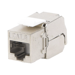 Conector Jack RJ45Keystone Cat6 Blindado (STP) sin herramienta (toolless)