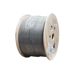 Bobina de Cable Blindado F/UTP de 4 Pares Z-MAX Cat6A 10GBase-T CM Gris 305m