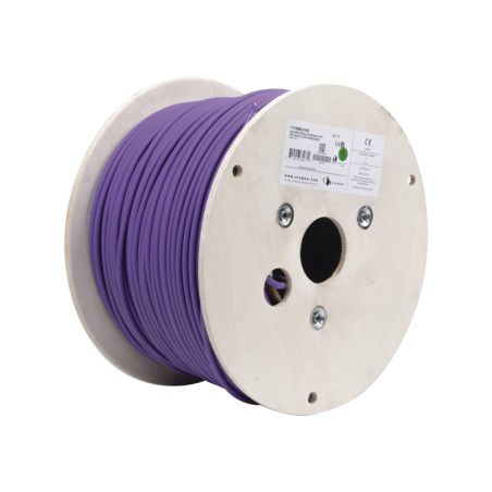 Bobina de Cable Blindado F/UTP de 4 Pares Z-MAX Cat6A 10GBase-T LS0H  Violeta 305m