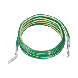 Jumper Aterrizar Equipos 6 AWG con Terminal Doblada a 45 Grados 1.8m de Largo