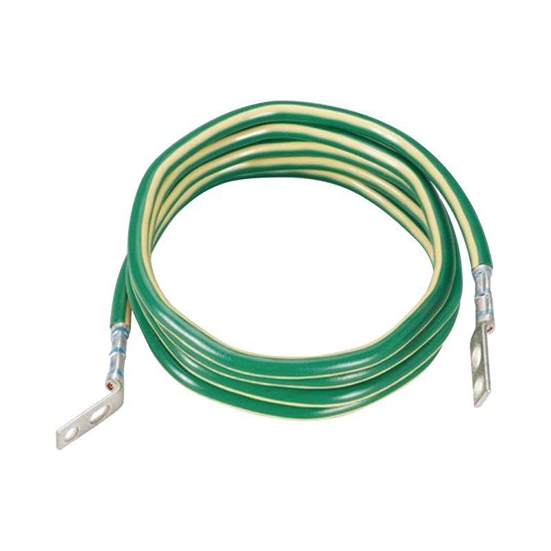 Jumper Aterrizar Equipos 6 AWG con Terminal Doblada a 45 Grados 1.8m de Largo