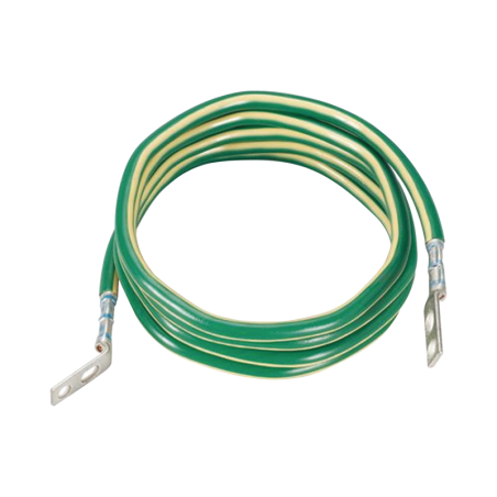 Jumper Aterrizar Equipos 6 AWG con Terminal Doblada a 45 Grados 1.8m de Largo