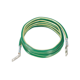 Jumper Aterrizar Equipos 6 AWG con Terminal Doblada a 45 Grados 2.4 m de Largo