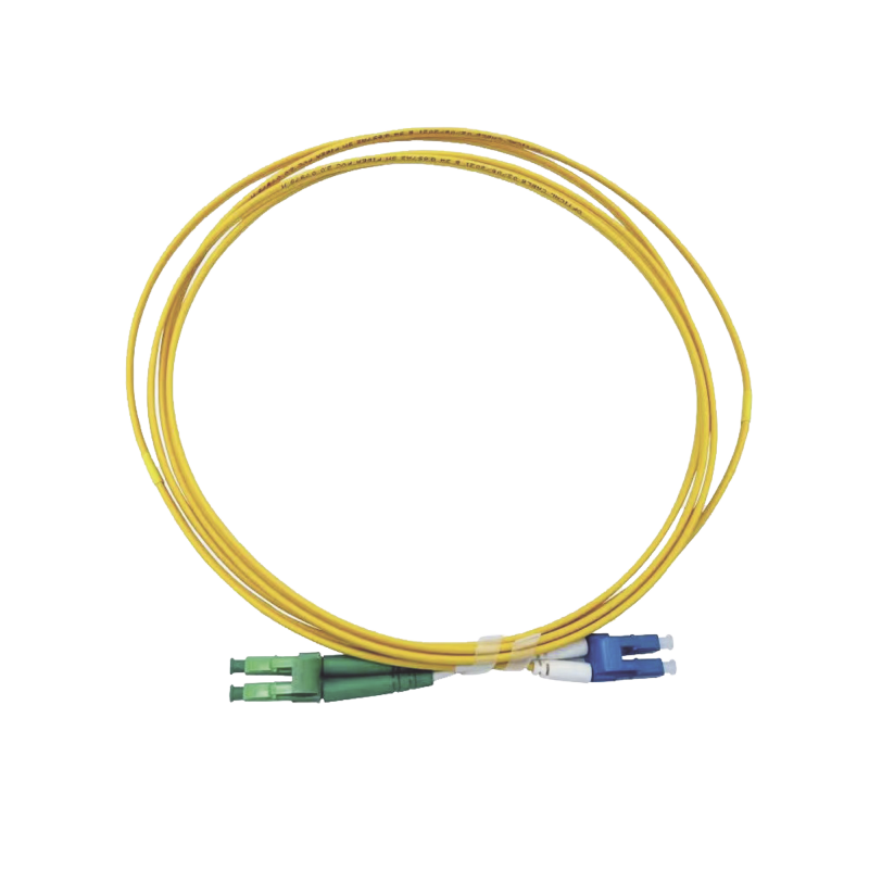 Jumper de Fibra Optica Monomodo 9/125 LC/UPC-LC/APC OFNR (Riser) 2.0 mm Duplex amarillo 3 metros