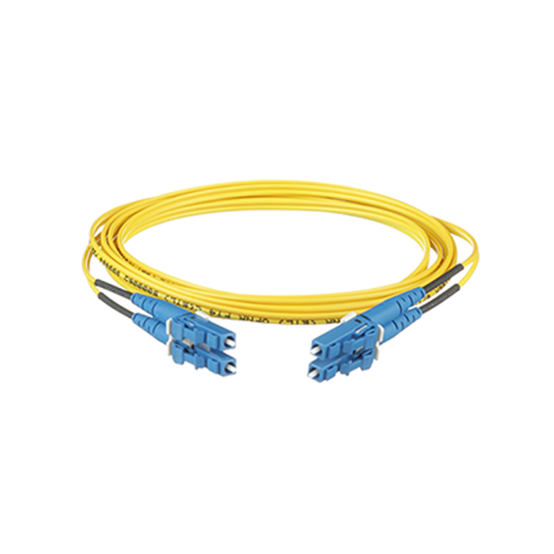 Jumper de Fibra Optica Monomodo 9/125 OS2 LC-LC Duplex OFNR (Riser) Amarillo 1 Metro