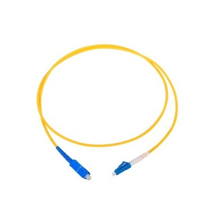 Jumper de Fibra Optica Monomodo LC/SC Simplex de 1 metro