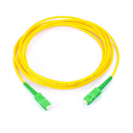 Jumper de Fibra Optica Monomodo SC/APC SC/APC Simplex amarillo 2 metros