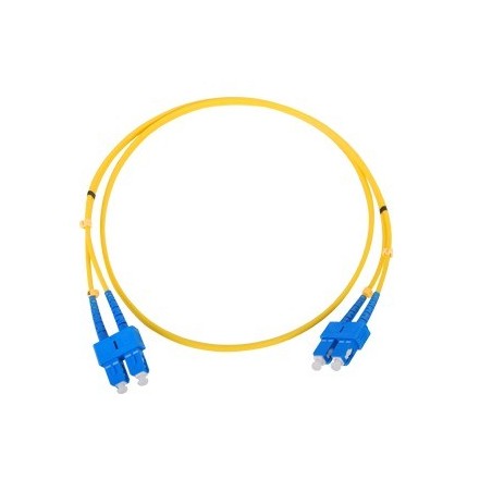 Jumper de Fibra Optica Monomodo SC/SC Duplex de 1 metro