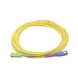 Jumper de Fibra Optica Monomodo SC/UPC SC/APC Simplex amarillo 1 metro