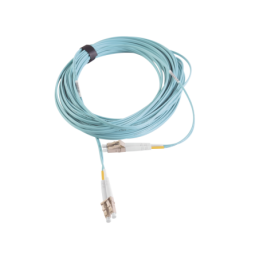 Jumper de Fibra Optica Multimodo 50/125 XGLO OM3 LC-LC Duplex OFNR Aqua 7 Metros