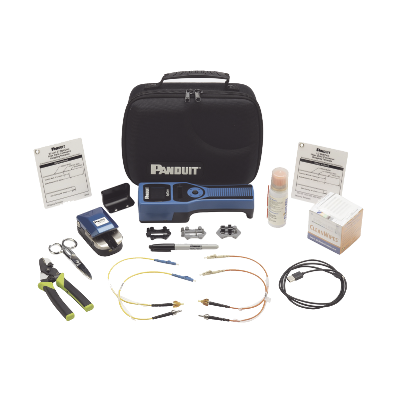 Kit Completo de Herramienta OCTT Opticam 2 de  Terminacion de Conectores Pre-Pulidos LC SC o ST Incluye Desforrador