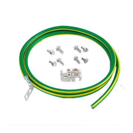 Kit de Jumper Conexion de Gabinete o Rack de Telecomunicaciones a Barra de Tierra Fisica 6 AWG 1.52 m de Largo