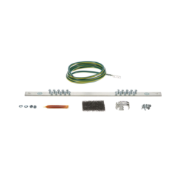 Kit de Puesta a Tierra con Jumper 6 AWG RGREJ696Y y Barra de Conexiones de 20 Orificios RGRB19U Rack de 19in