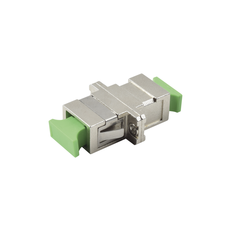 Modulo acoplador de fibra optica simplex SC/APC a SC/APC compatible con fibra Monomodo