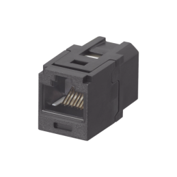 Modulo Acoplador RJ45 a RJ45 Mini-Com Cat6 Negro