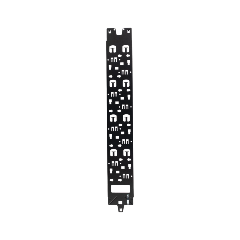 Panel Administrador de Cables Vertical Gabinete FlexFusionode 42RU Acepta Anillos en D Anillos S1DR S2DR y L; S1LR S2LR