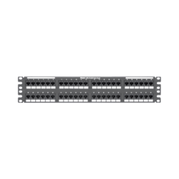 Panel de Parcheo de Impacto (110) Plano Cat6 de 48 Puertos 2UR