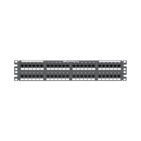 Panel de Parcheo de Impacto (110) Plano Cat6 de 48 Puertos 2UR