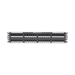 Panel de Parcheo de Impacto (110) Plano Cat6A de 48 Puertos 2UR