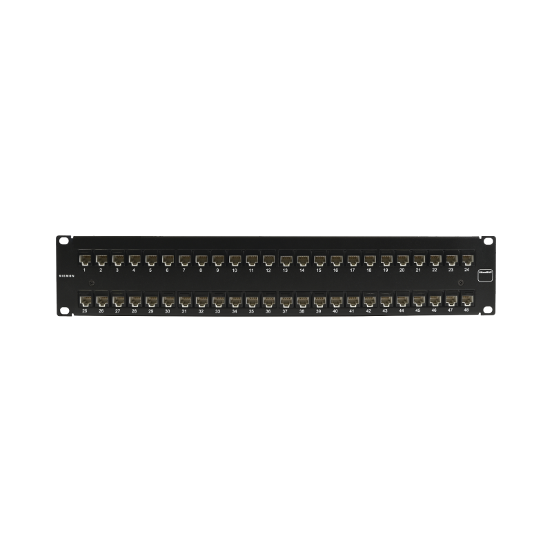 Patch Panel UltraMAX. UTP Precargado con Jacks Cat5e 48 Puertos Plano 2U