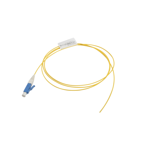 Pigtail de Fibra Optica LC/UPC Simplex Monomodo OS1/OS2 XGLO OFNR Amarillo 1 Metro