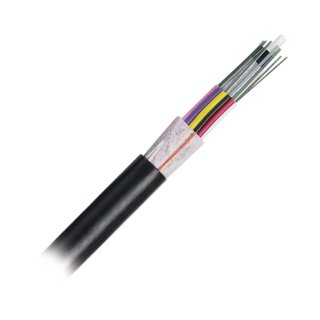 Cable de Fibra Optica 6 hilos OSP ext No Armada (Dielectrica) MDPE (Polietileno de Media densidad) Multimodo OM3 50/12