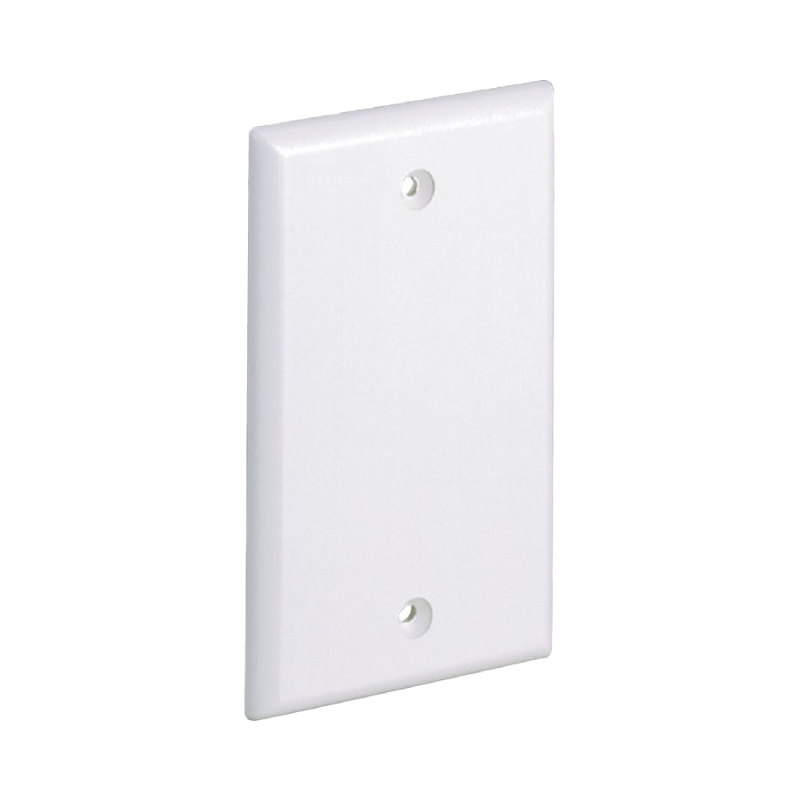 Placa de Pared Ciega Universal Material ABS Blanco