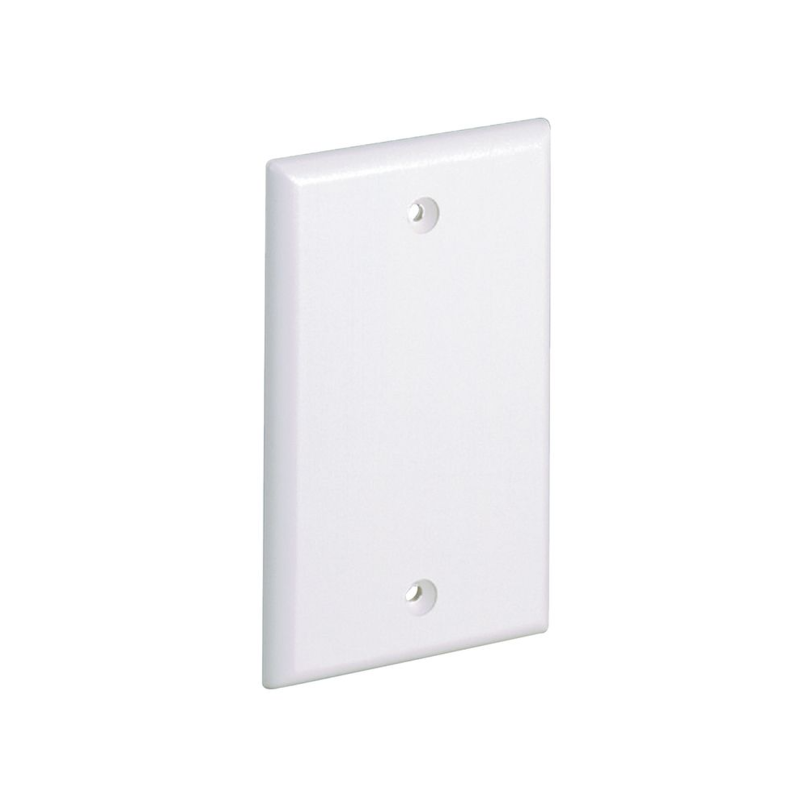 Placa de Pared Ciega Universal Material ABS Blanco Mate