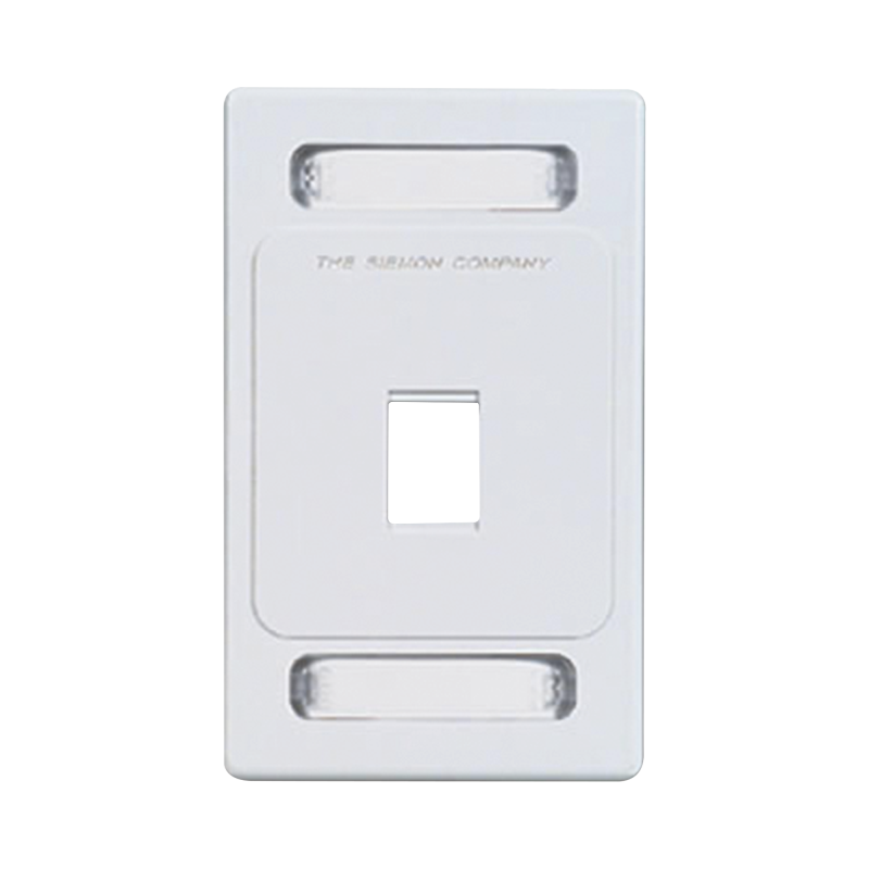 Placa de pared Keystone de 1 salida blanco jacks Keystone Z-MAX y MAX