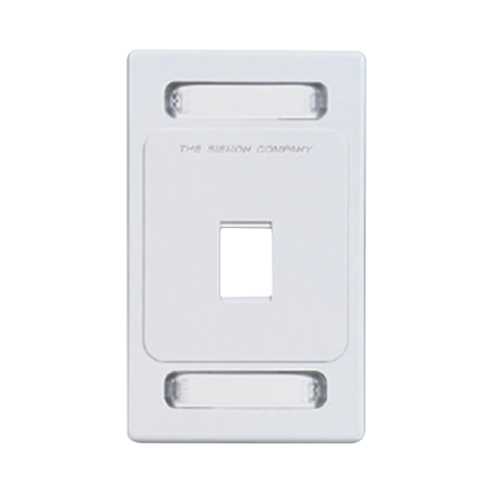 Placa de pared Keystone de 1 salida blanco jacks Keystone Z-MAX y MAX