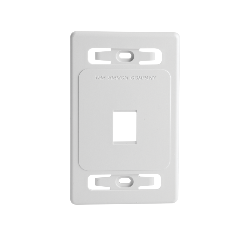 Placa de pared modular MAX de 1 salida blanco