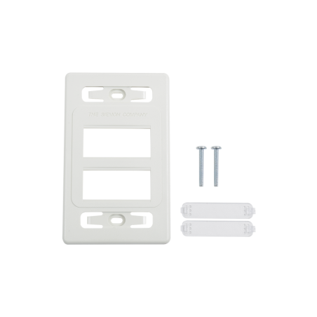 Placa de pared modular MAX de 6 salidas blanco version bulk